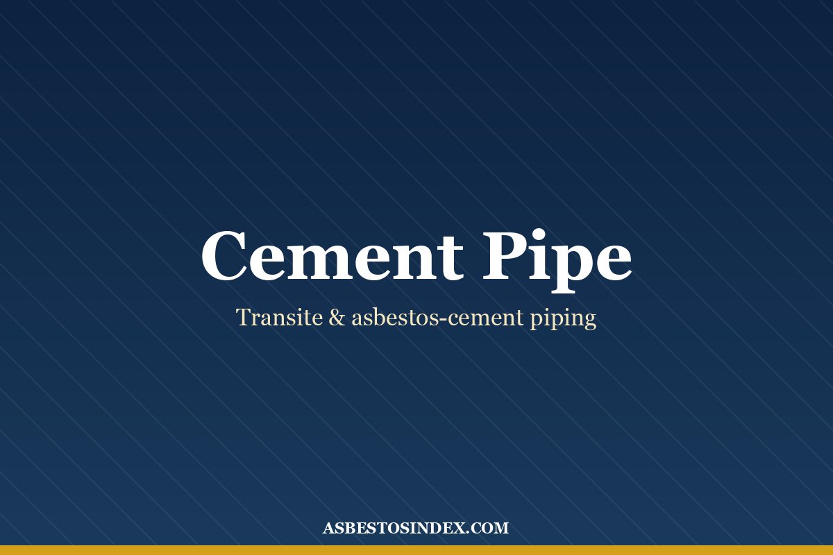 Asbestos Cement Board — Flintkote Company