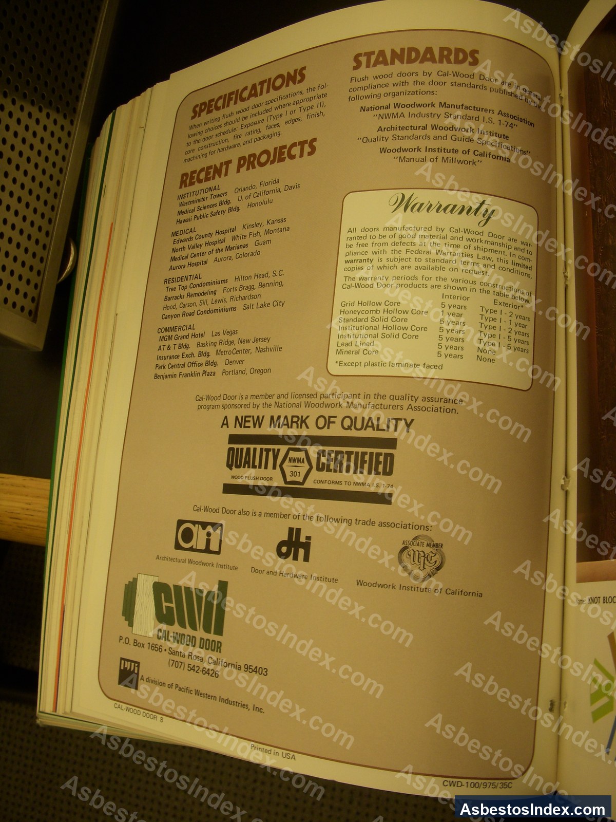 Fire Doors · Catalog Page