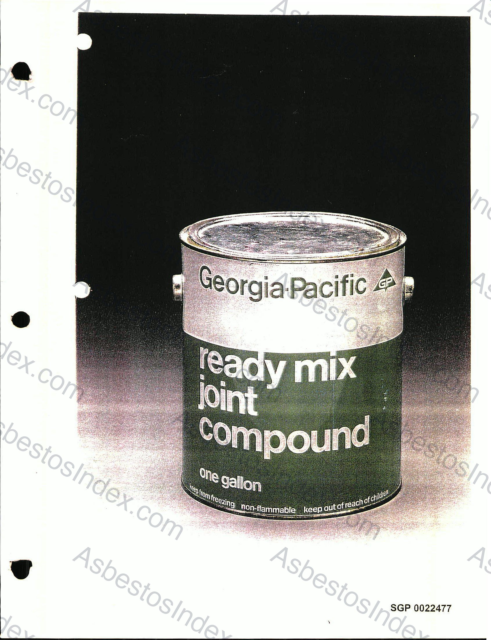 Bestwall Joint Compound — Georgia Pacific (1960s–1970s)